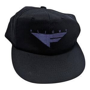 Vintage 80’s Nike‎ Flight Basketball Black Purple Zipper Back Hat Cap Rare